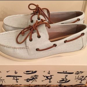 Seersucker FROATS Boat Shoes